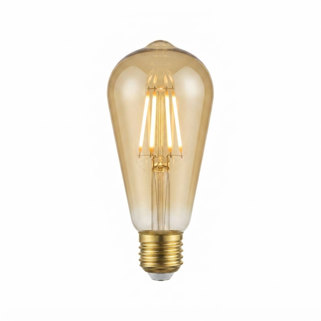 LED крушка st64 6W 540lm 2500K E27  златиста 3