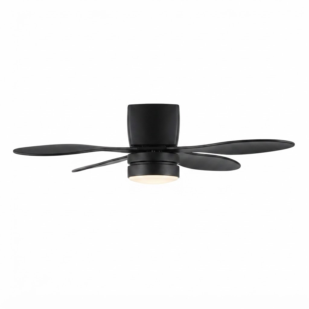 LED вентилатор за таван с осветител 18W 3CCT 1440LM черен с дистанционно 2