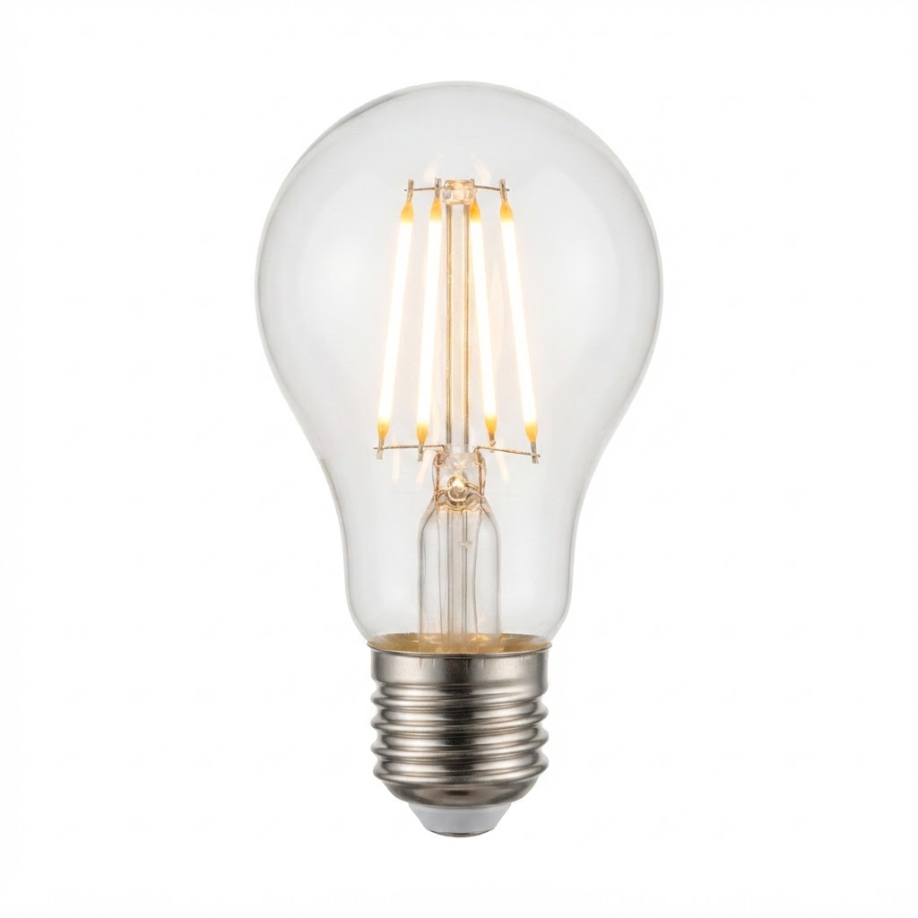 LED крушка a60 6W 630lm E27  2700K филамент 2