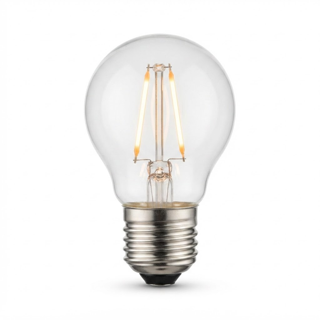 LED крушка g45 2W 200lm E27  2700K филамент 2