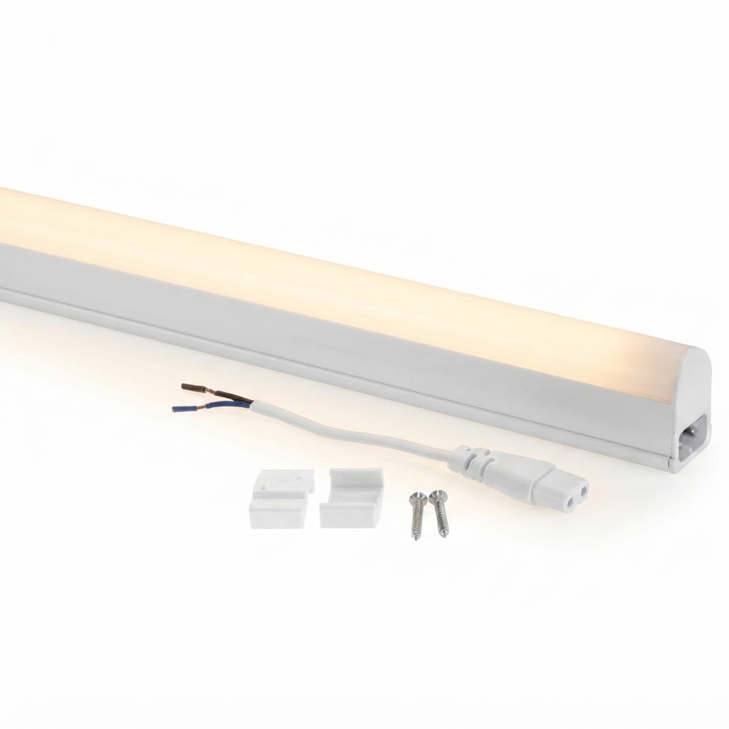 LED пура T5 58.5cm 6.5W 600LM IP20 пластмасова 3000K топла светлина с ключ 3