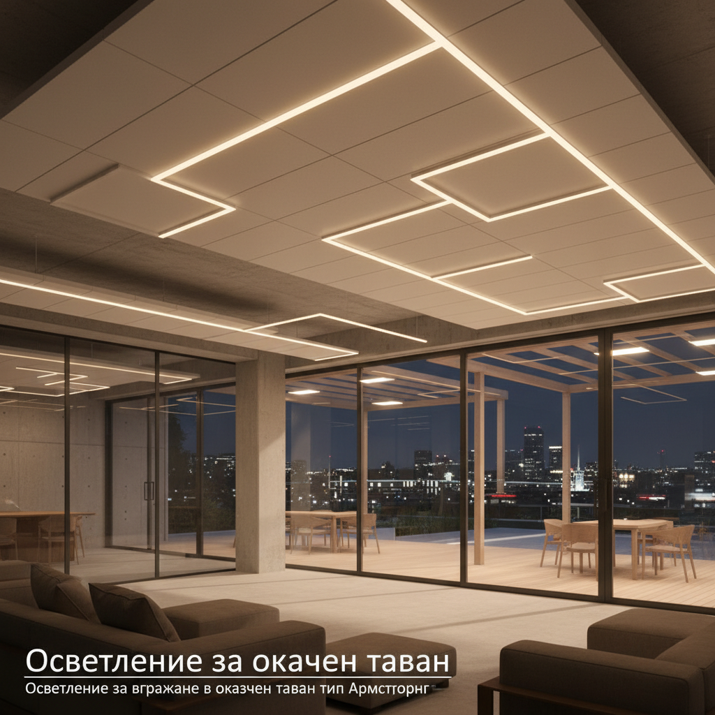 Осветление за окачен таван