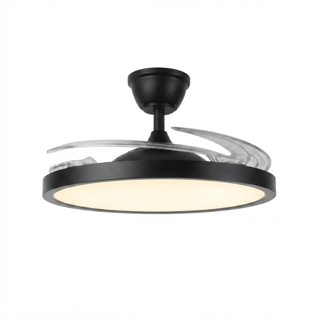 LED Таванен вентилатор с осветление 36W 3CCT 2880LM черен с дистанционно управление 4