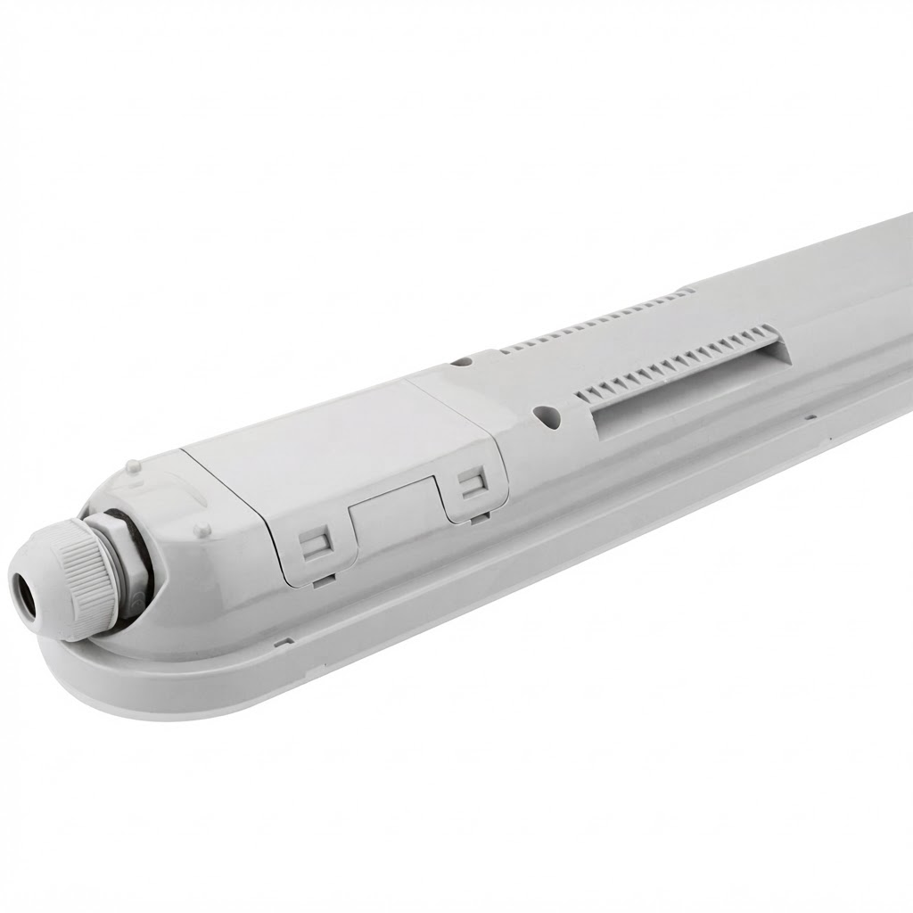 LED осветително тяло IP65 120cm 40W 110lm/W авариен блок 4500K 4