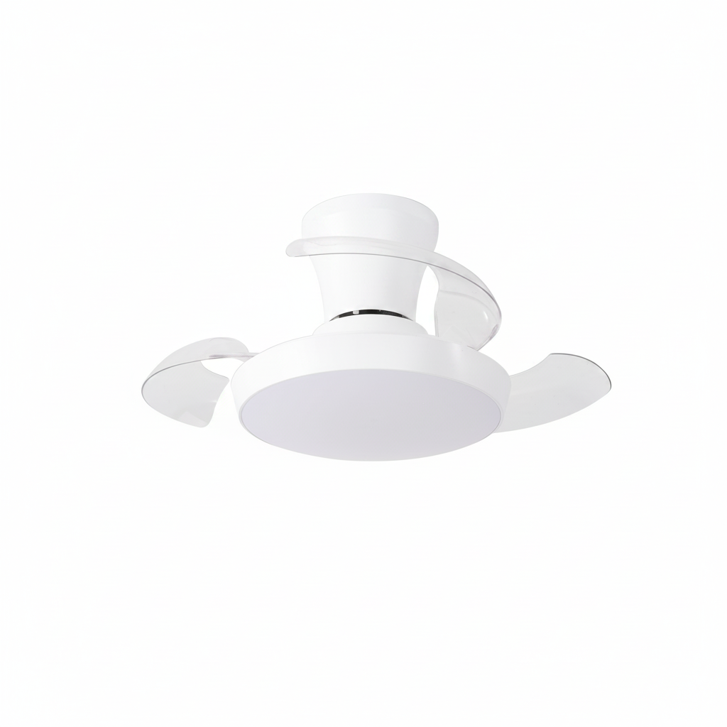 LED вентилатор-плафон 20W 1600lm (2700K/4000K/6000K) Бяло