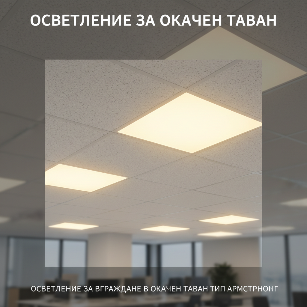 Осветление за окачен таван