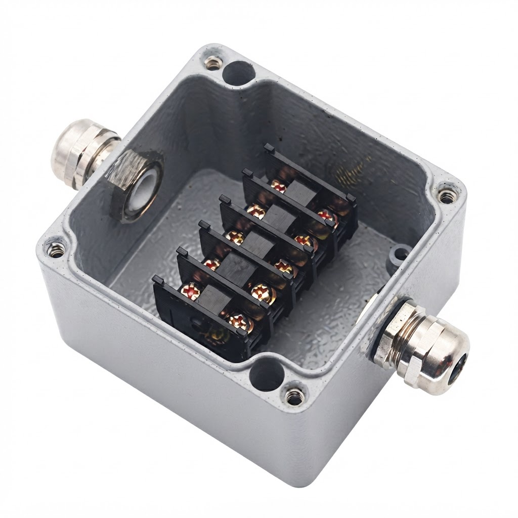 Алуминиева кутия IP68 450v/24a - 3 входа 2