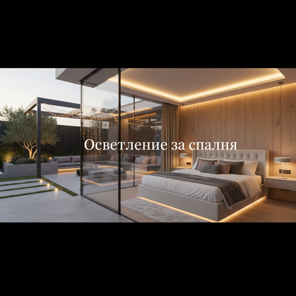 Осветление за спалня