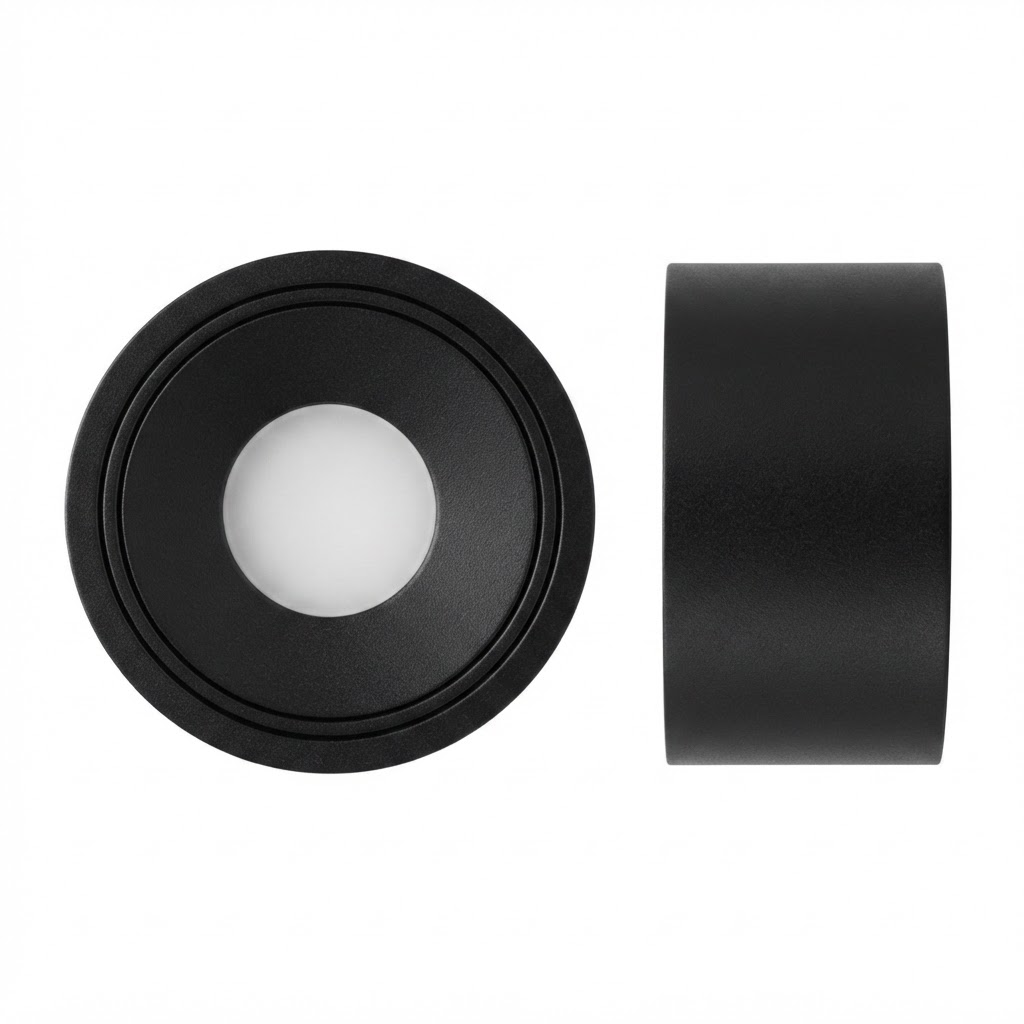 LED луна за открит монтаж 10W 80LM/W черна 3000K Bridgelux-Chip 4