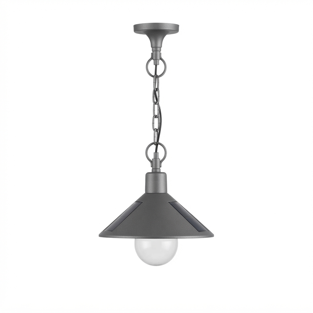 Градинска лампа алуминий 80cm сив IP54 2