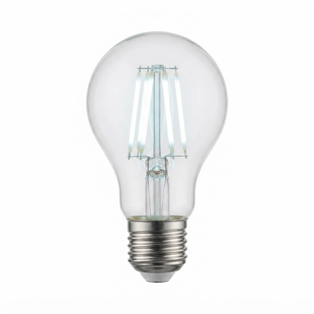 LED крушка a60 10W 1350lm E27  6000K филамент 2