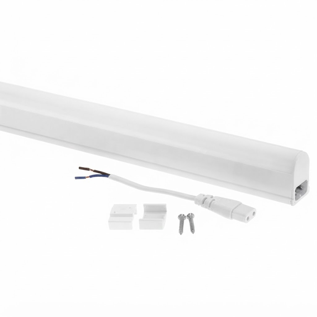 LED пура T5 32.5cm 3.4W 300LM IP20 пластмасова 6000K с ключ студена светлина 3
