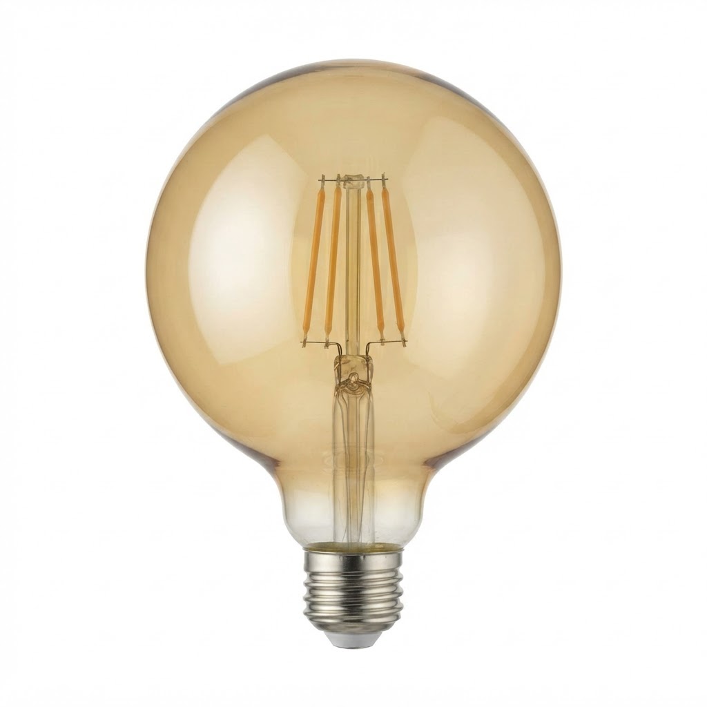 LED крушка E27 ms200 8W 810lm 1800K златиста димеруема 3