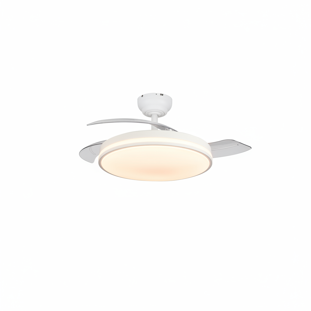LED вентилатор-плафон 30W 2400lm (2700K/4000K/6000K) Бял
