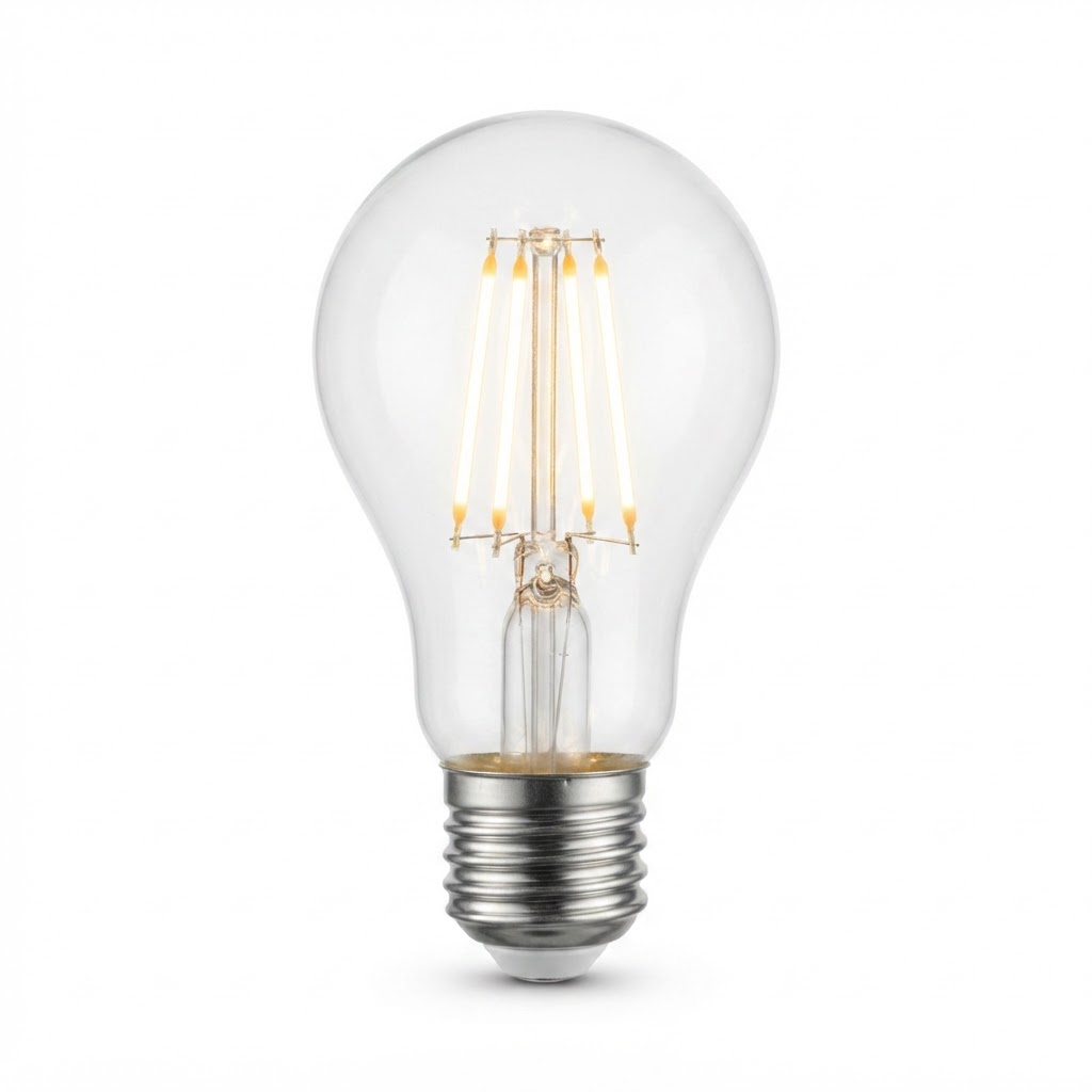LED крушка a60 6W 630lm E27  4000K филамент 2