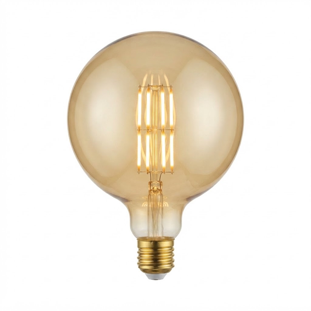 LED крушка E27 g200 8W 810lm 1800K златиста димеруема 3