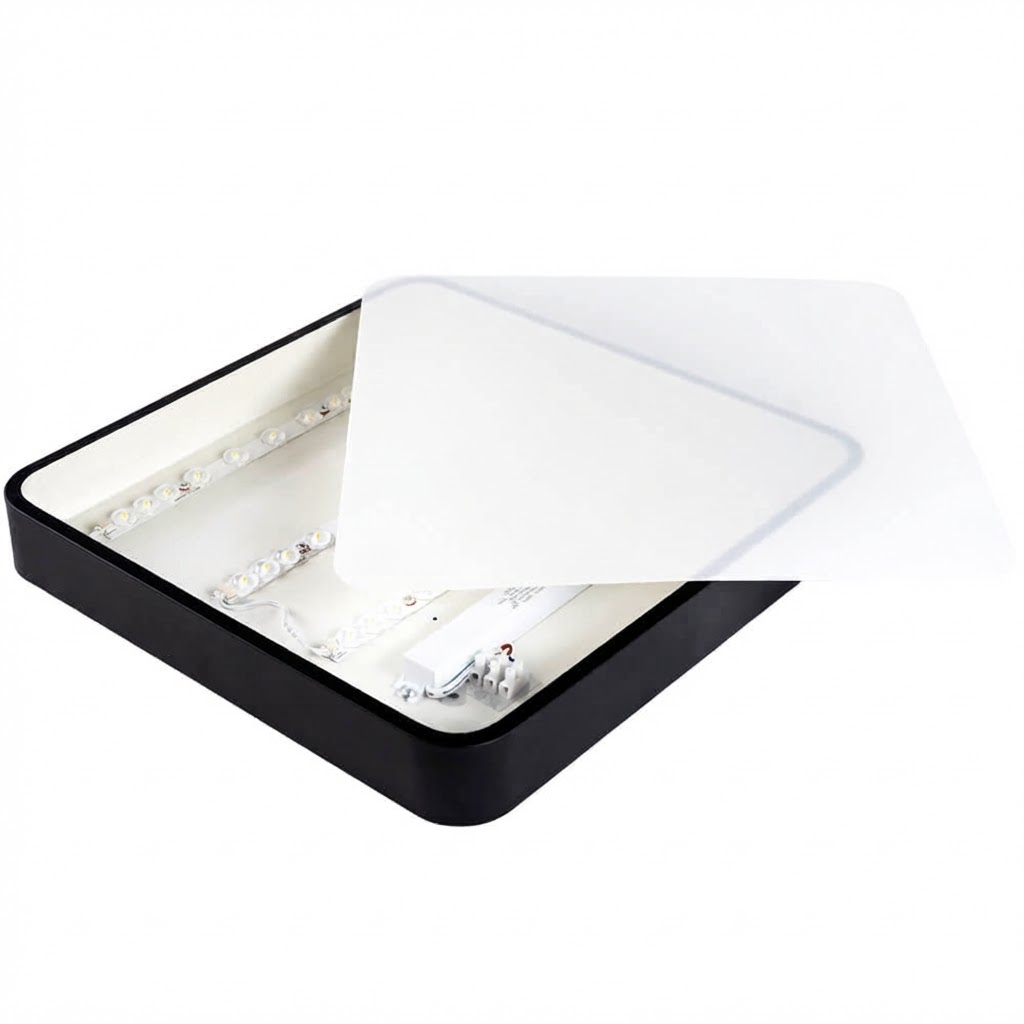 LED квадратен сейлинг  30W  2250lm 4500K - черен 4