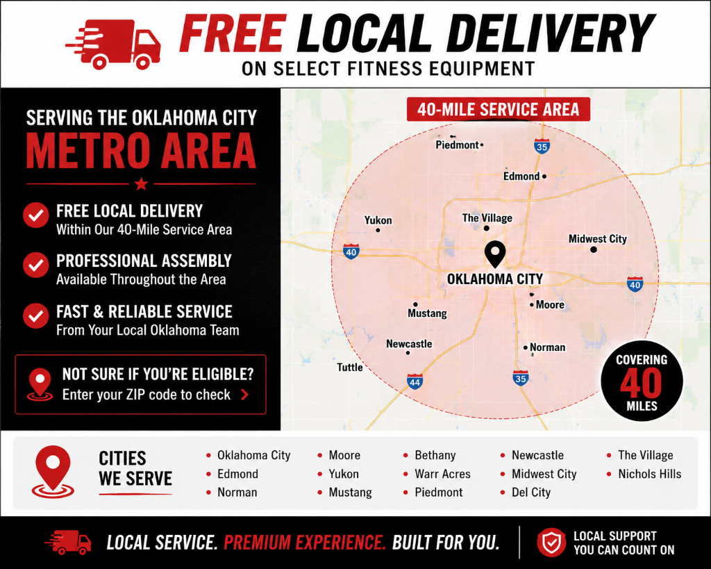 OKC Metro Local Delivery Area Map