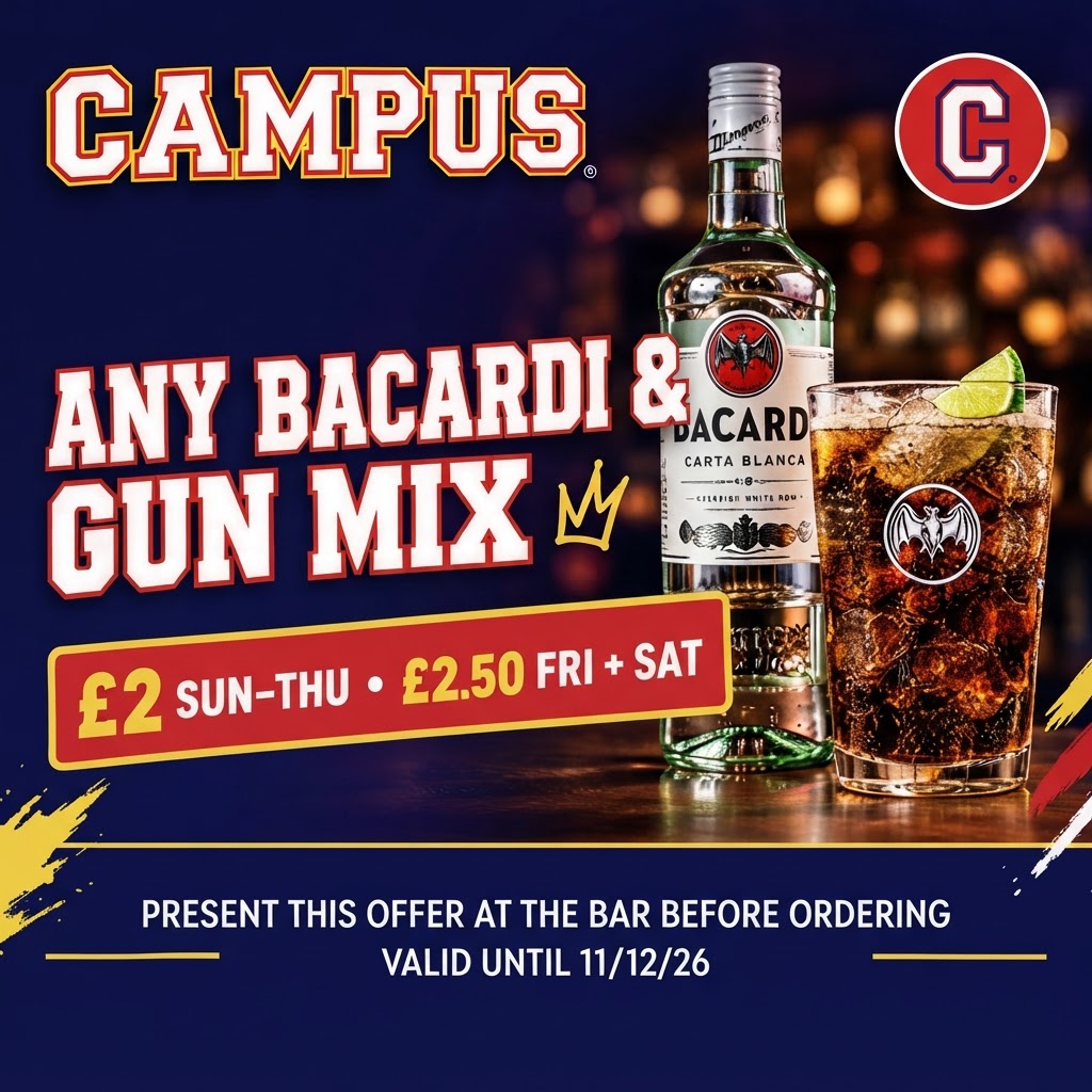 Any Bacardi & Mixer