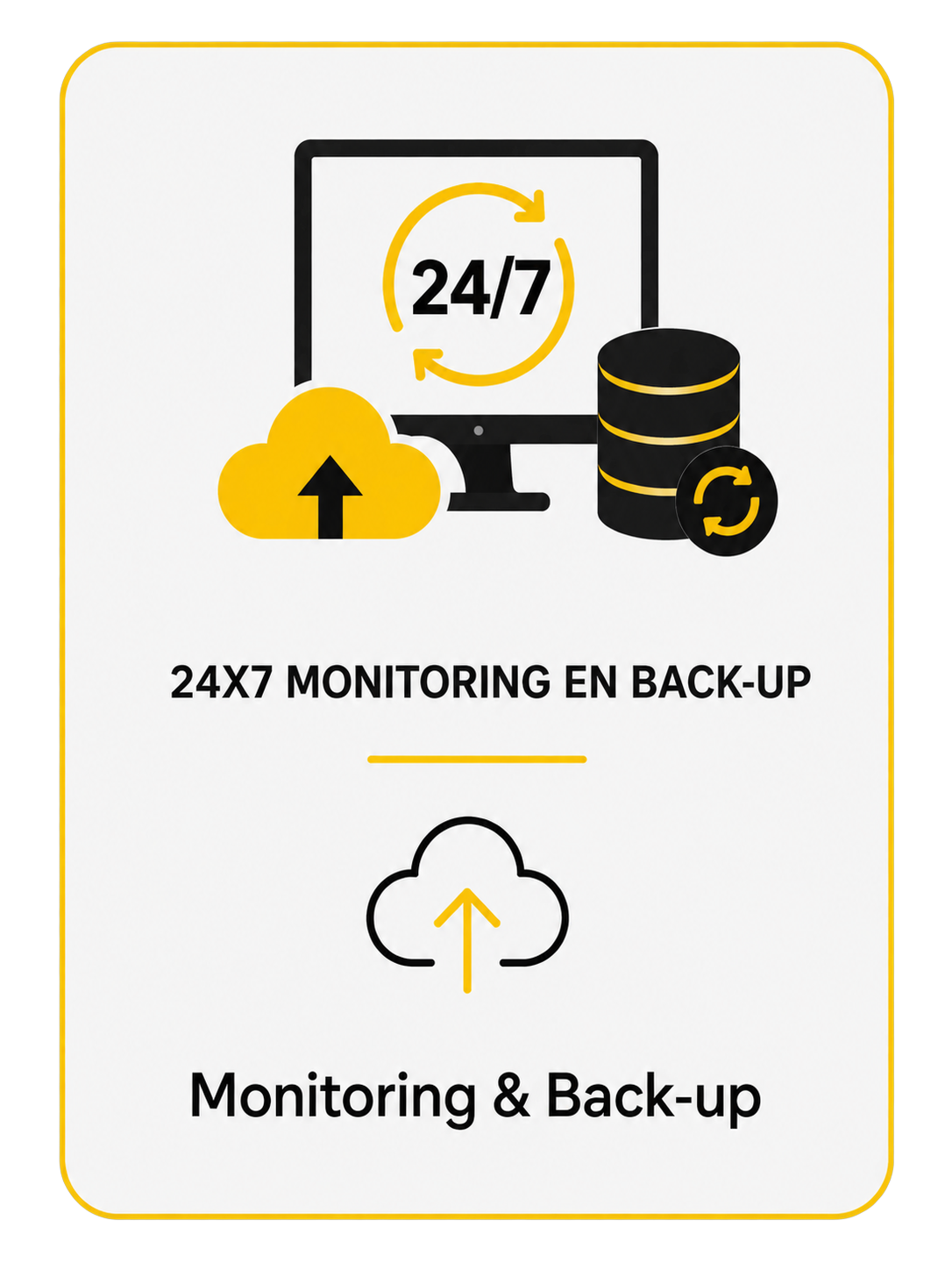 24/7 Monitoring & Back-up
