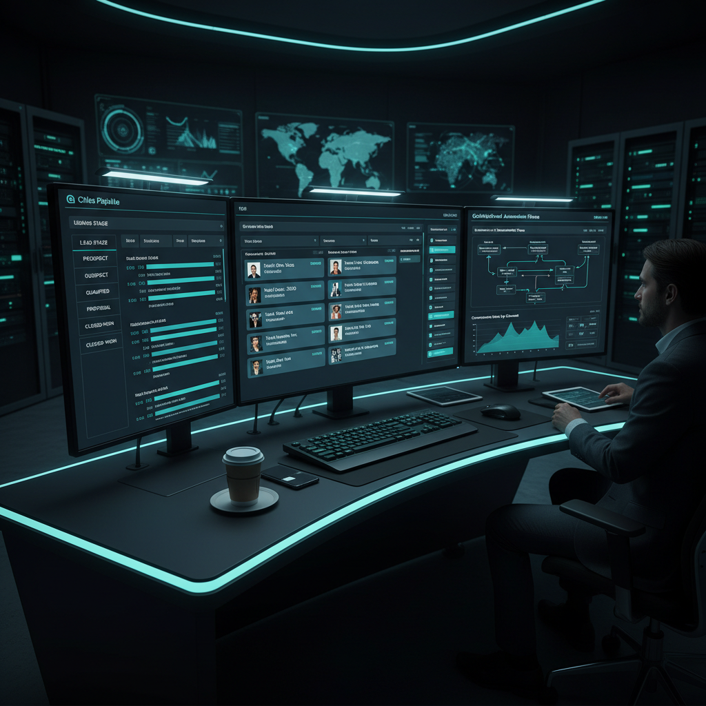 GoHighLevel CRM dashboard