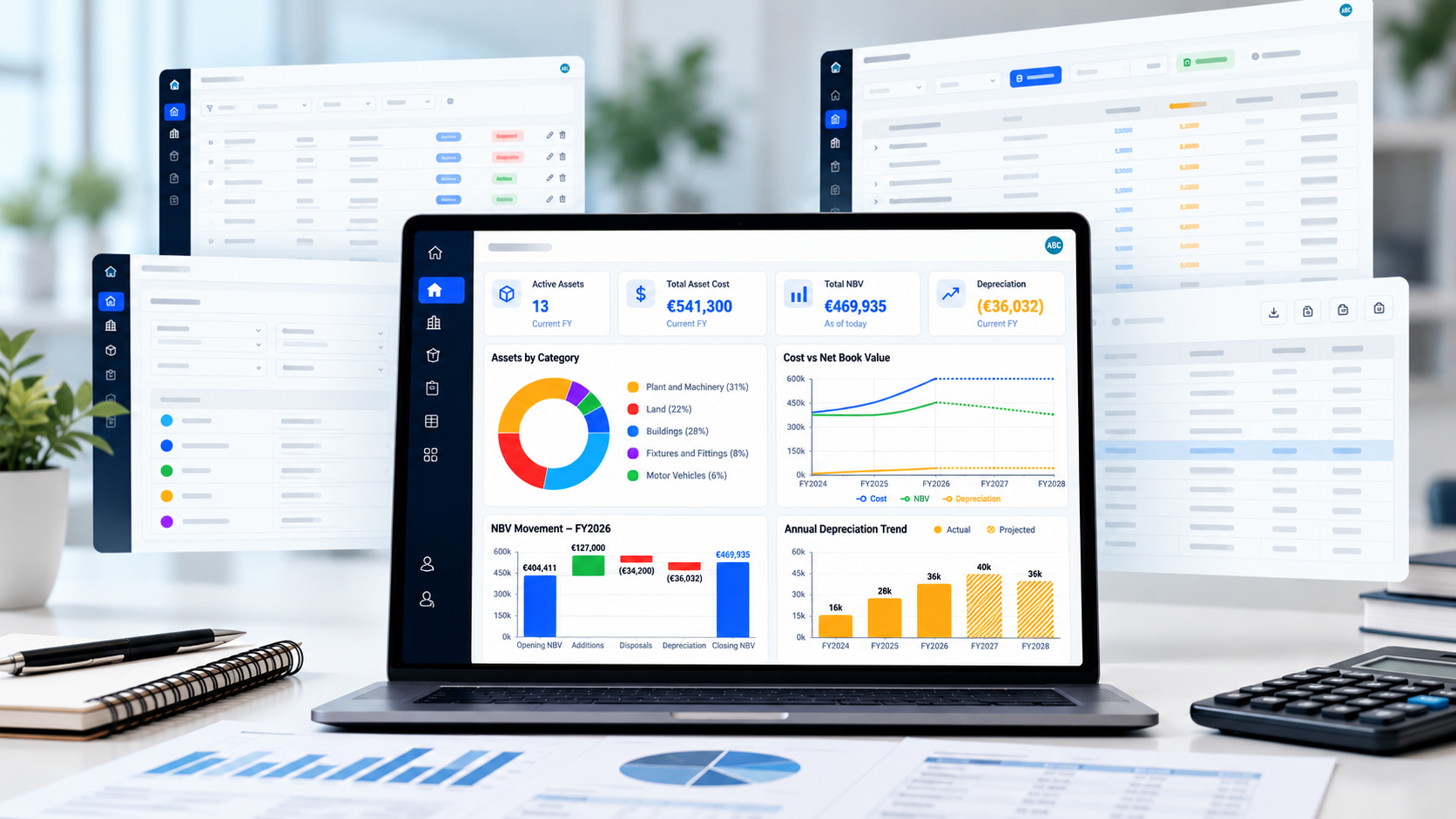 Simple Depreciation Dashboard