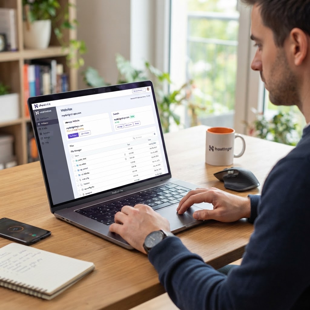 Managing two domains from one Hostinger panel