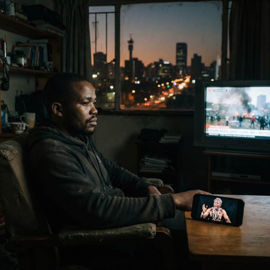 Watching the news at night, asking hard questions about South Africa
