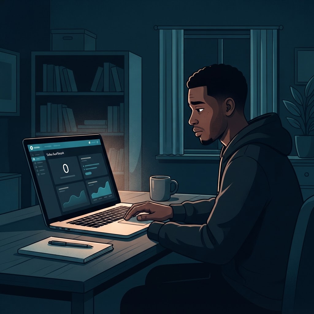 Checking sales at night and finding zero