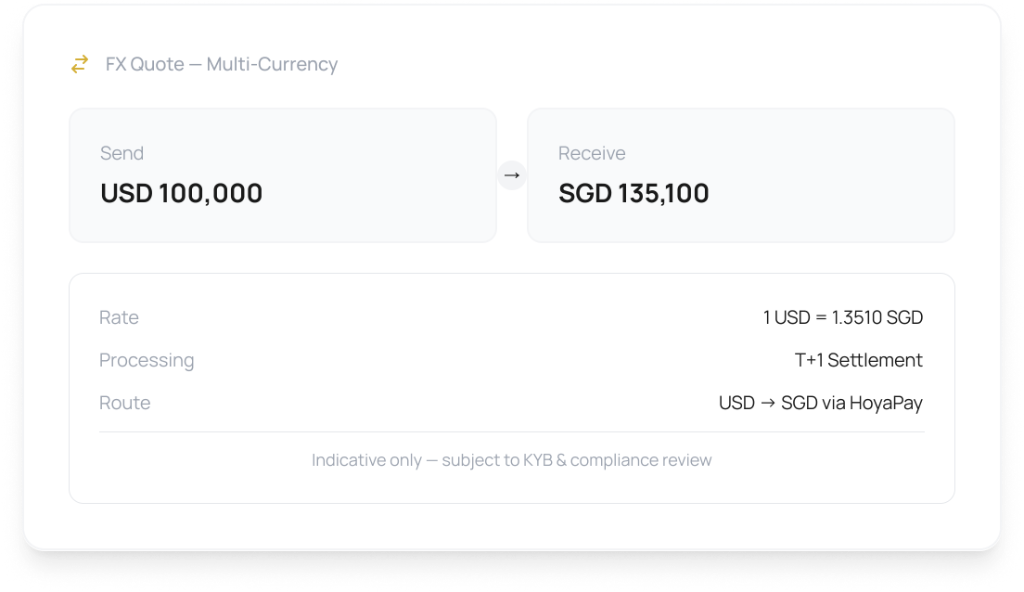 Multi-Currency Treasury Management