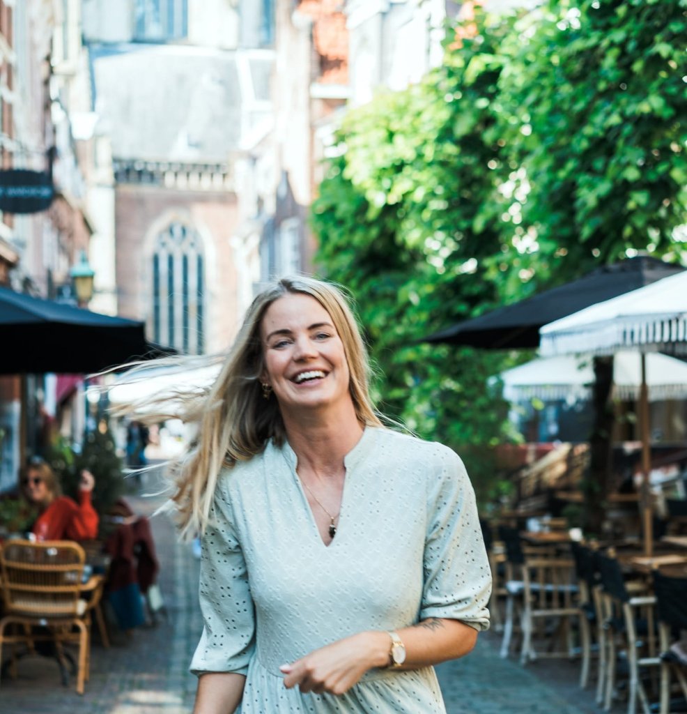 Vrouw die kiest voor gezondheid