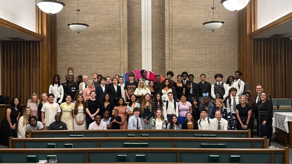 FSY youth group in the chapel