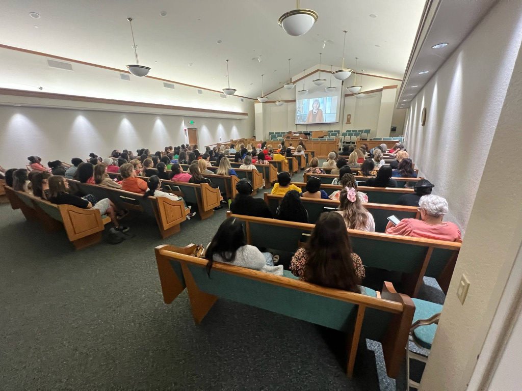 Stake congregation worshipping together