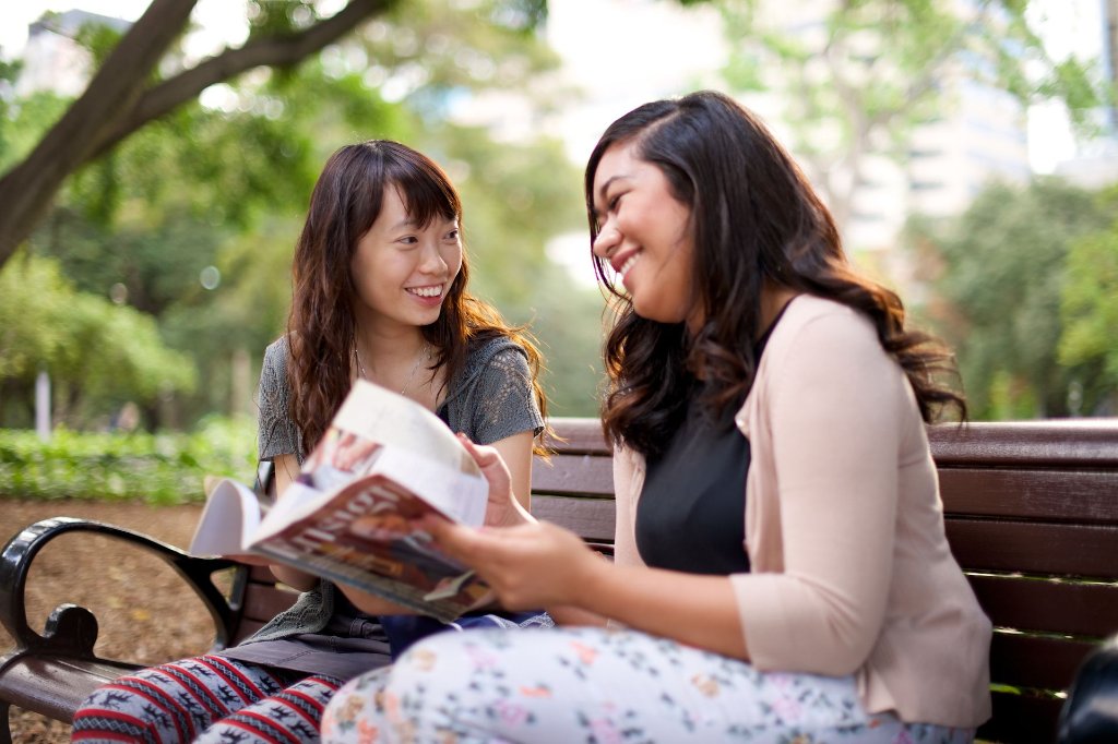 Members studying the scriptures together