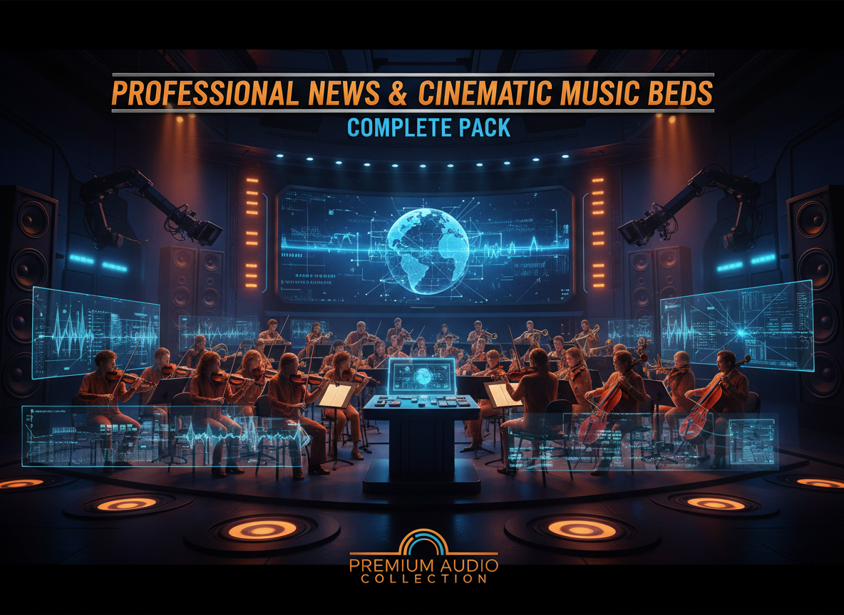 Professional News & Cinematic Music Beds Pack