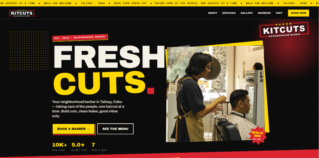 KitCuts website preview