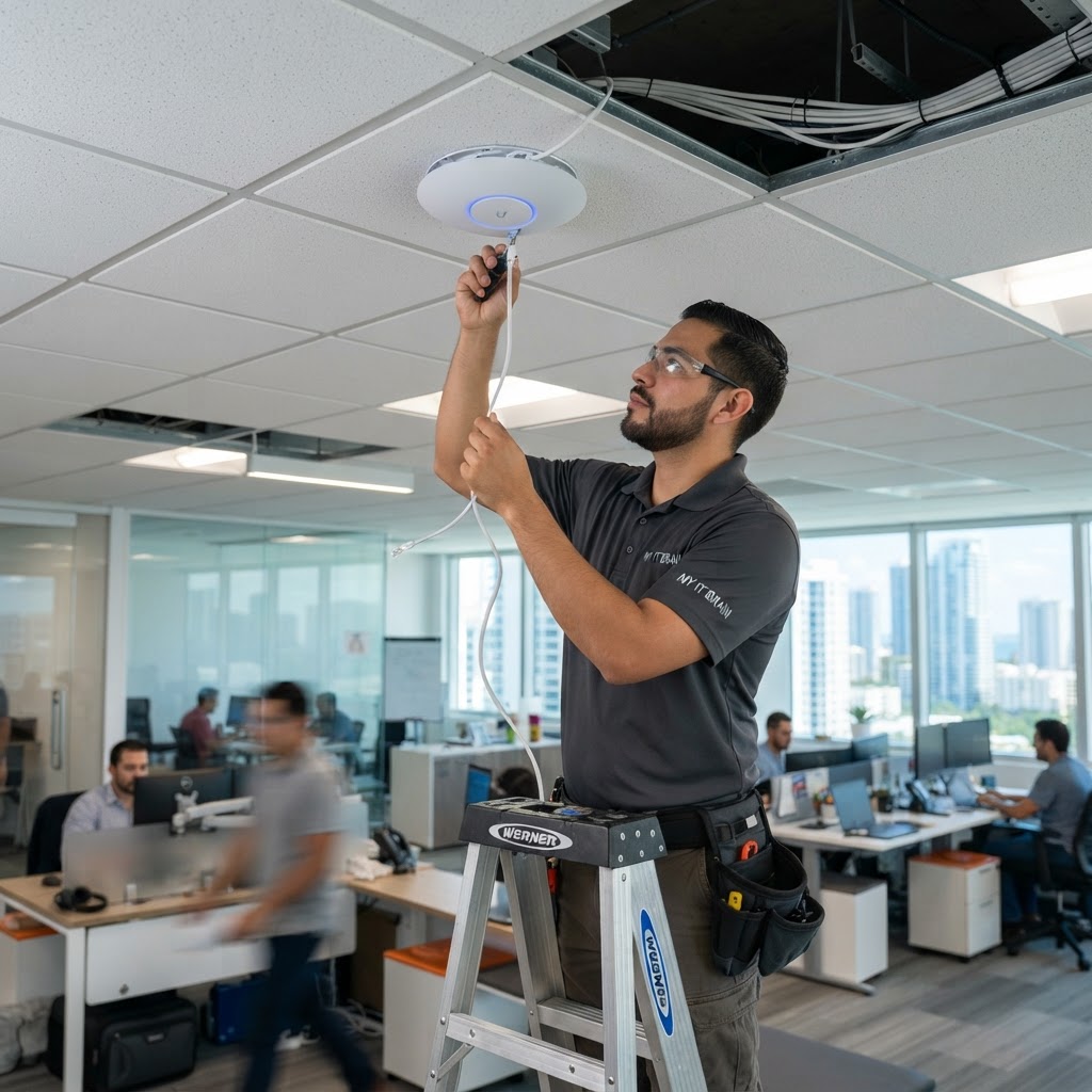 UniFi network installation for Miami business by MY IT BRAIN certified integrator in South Florida