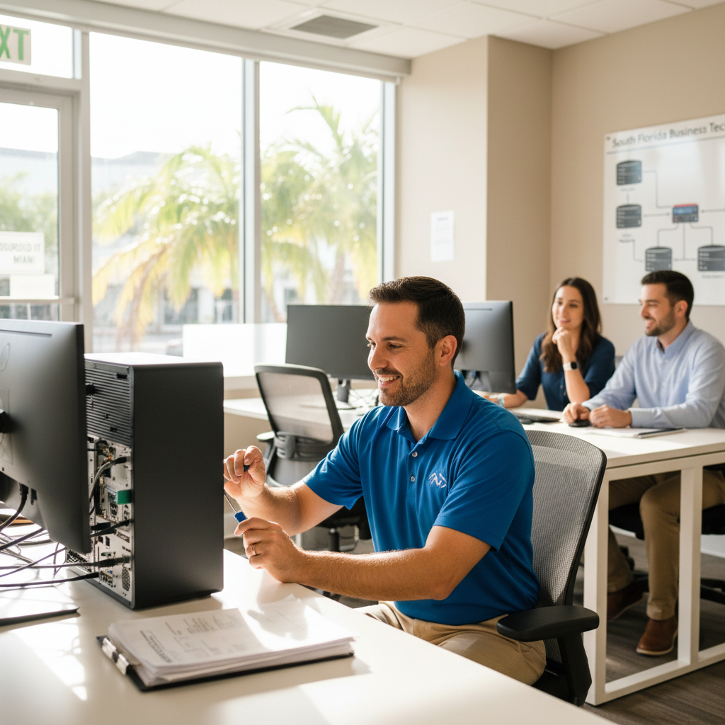 Outsourced IT Miami — IT professional supporting South Florida business technology infrastructure