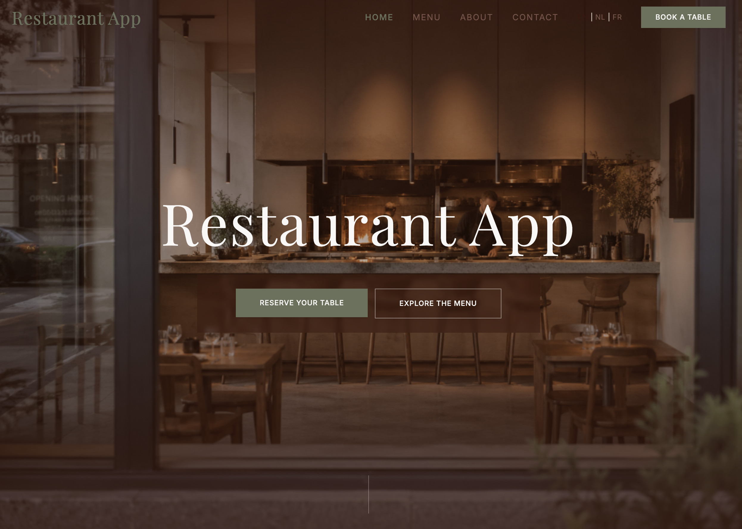 Restaurant template template preview