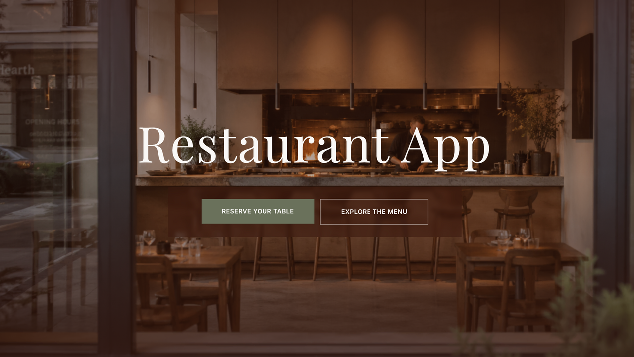 Restaurant template template preview