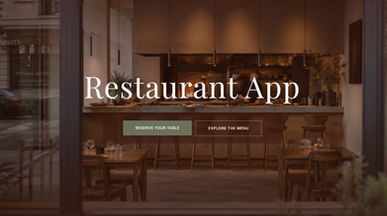 Restaurant template template preview