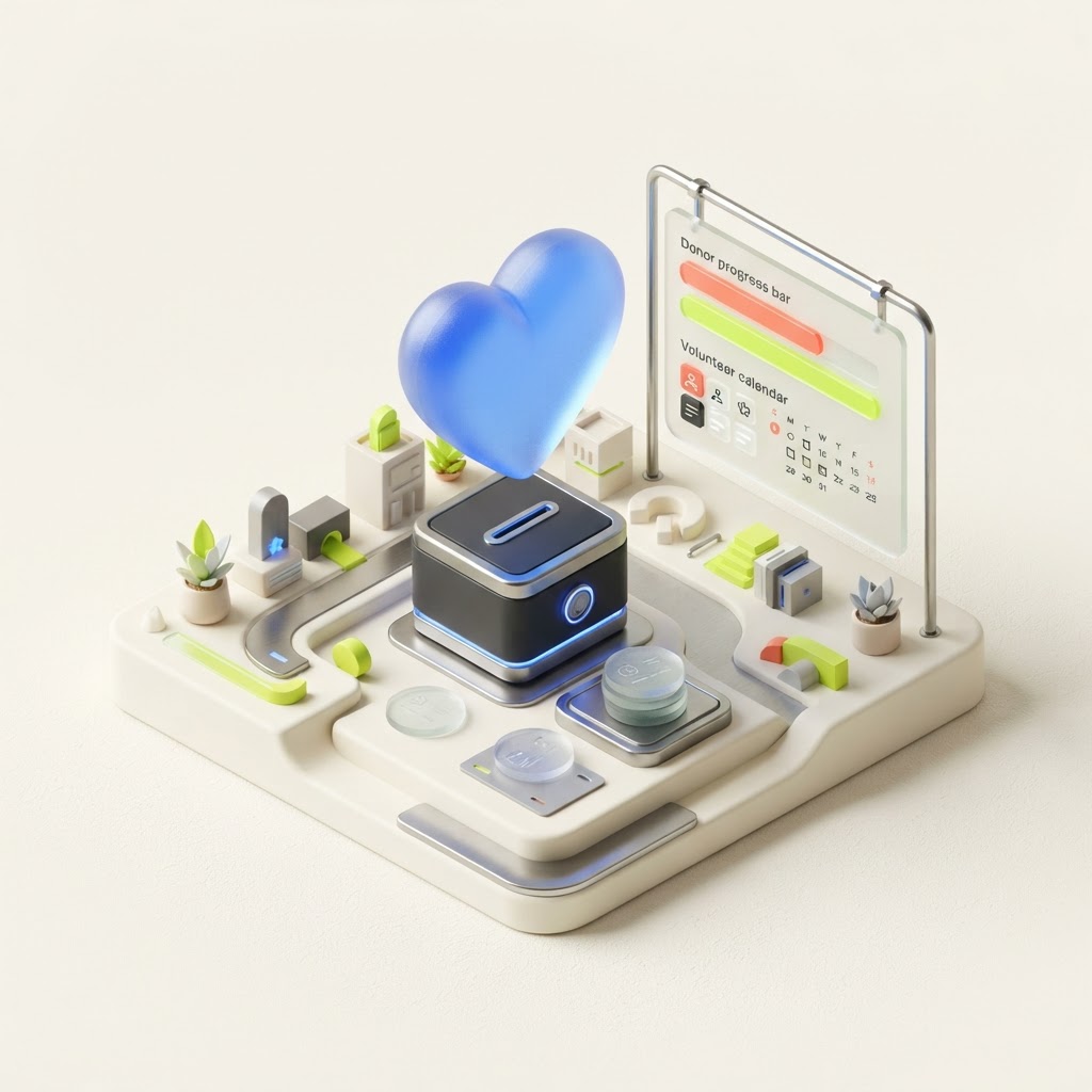 Nonprofit & Associations software illustration
