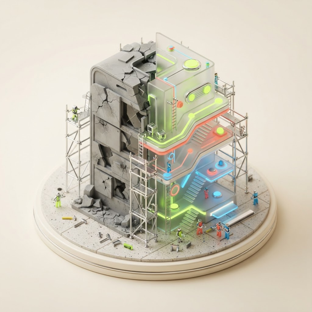 Existing Base44 App Services illustration