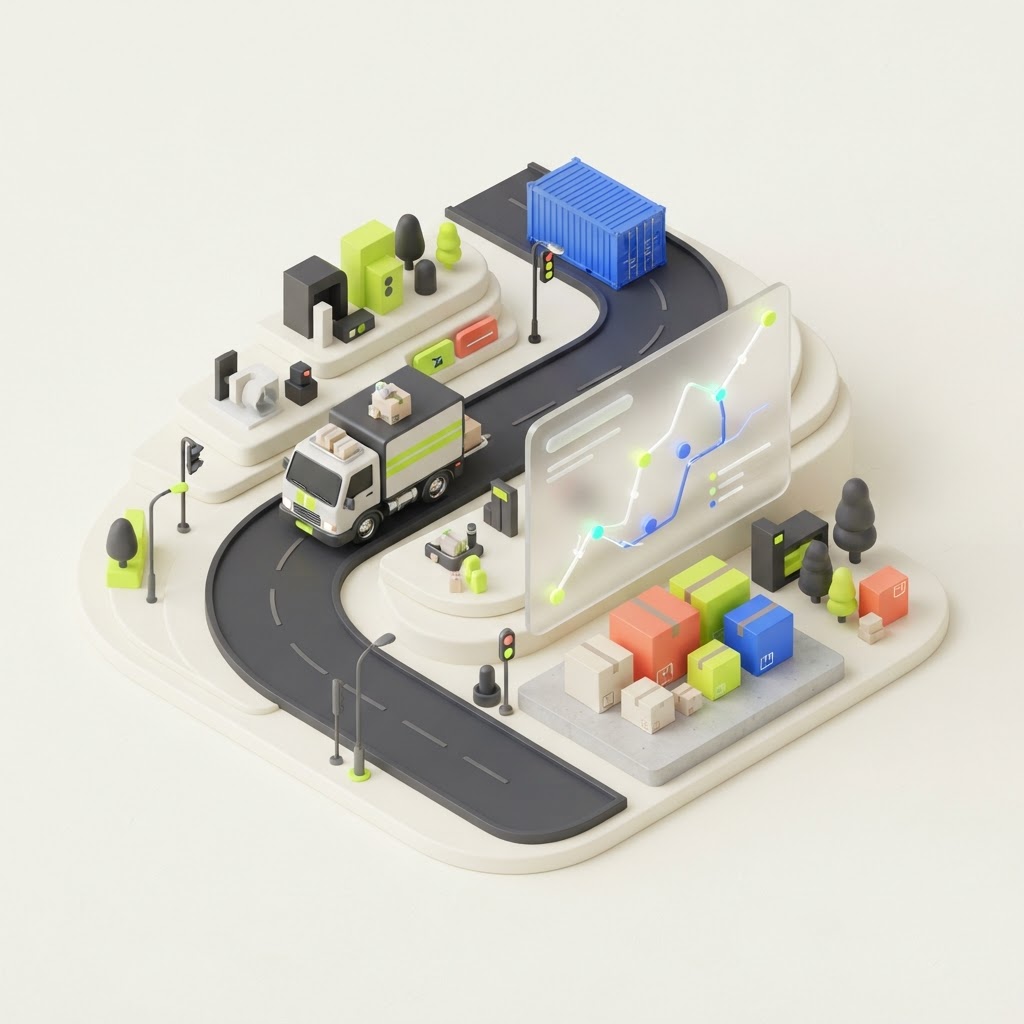 Transportation & Logistics software illustration