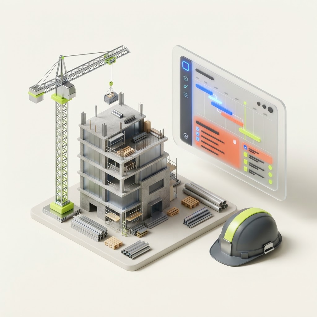 Construction software illustration