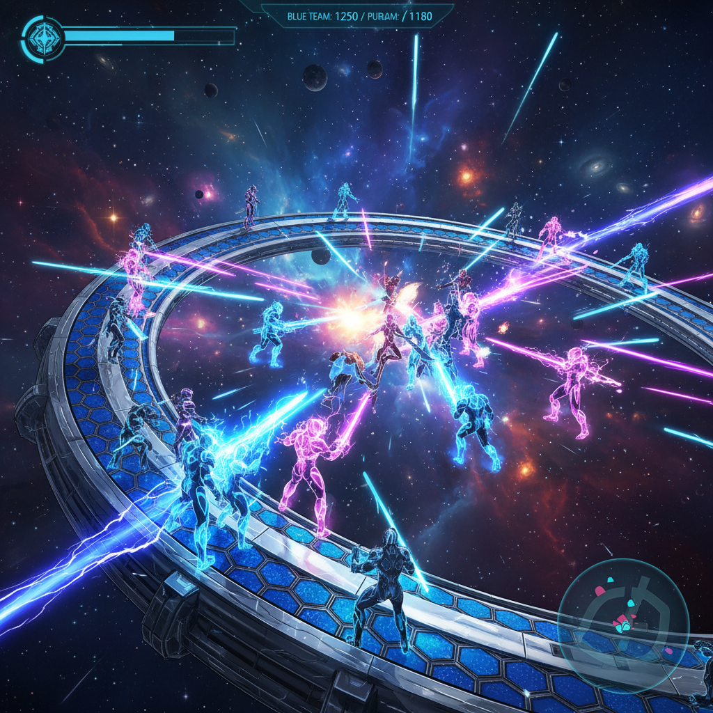 Combate cósmico multiplayer