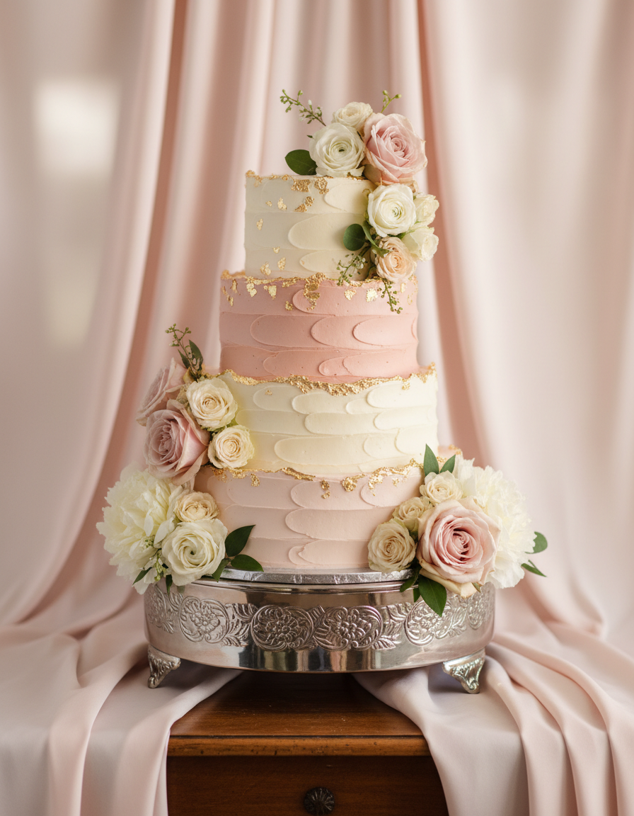Blush Wedding Cake