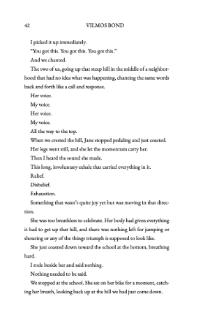 Interior page 42 from Perimenopause Through the Husband’s Eyes: The Co-Pilot’s Handbook, showing Vilmos supporting Jane through a difficult moment and learning when simply being beside her matters.