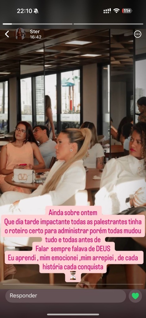Story respondido - evento impactante