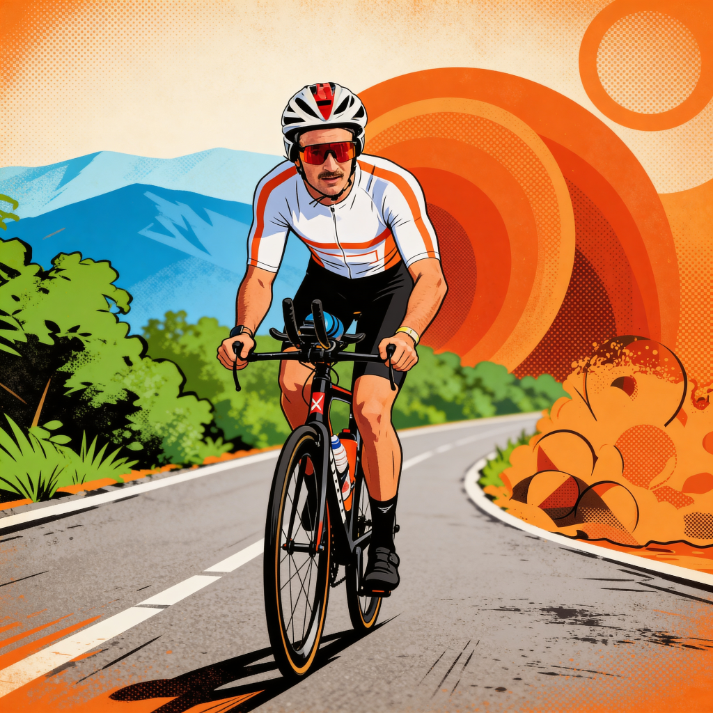 Benno-Lutz van der Merwe — cycling in Uncles kit, road race